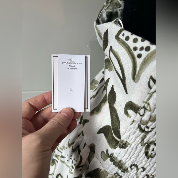 NWT 1. State Keyhole Halter Maxi Dress in Floral Sea Spray Green - Picture 11 of 16